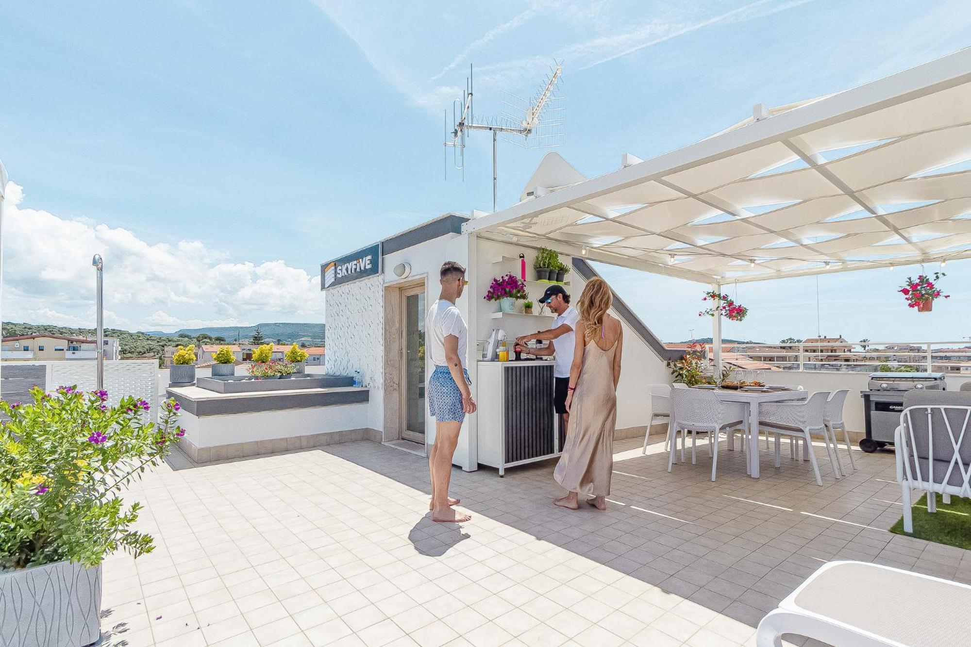 Skyfive Fire Apartment Alghero Esterno foto